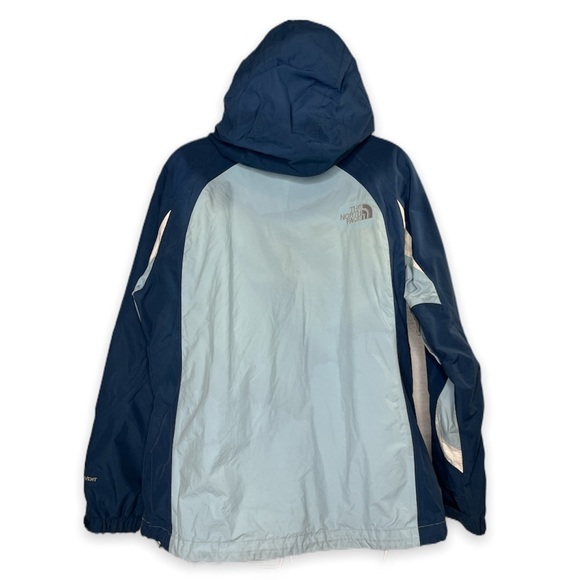 The North Face Hyvent Womens Triclimate Winter Jacket Blue Zip Detachable Hoodie - Picture 10 of 17